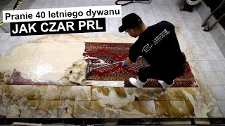 Washing a 40-year-old carpet like the charm of the Polish PRL Another rug saved 💪😃🌊