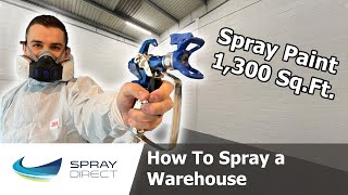 How to Spray a Warehouse - Masking, Setup and Spraying