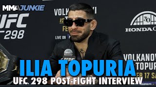 Ilia Topuria Has Mixed Feeling on Alexander Volkanovski Rematch, Rejects Max Holloway | UFC 298