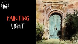 Painting a Doorway in Light with Watercolor - LiveStream #125
