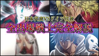 【テニプリ】新作アニメ配信直前！ドイツ戦に出場する超戦士達の生態を全て解説していきます！！【新テニスの王子様】【ゆっくり考察･解説】