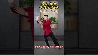 字虽少，意真切 #太极拳教学 #太极 #太极拳