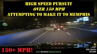 INFINITI hits 150+ MPH during HIGH SPEED PURSUIT towards Memphis - Arkansas State Police chase