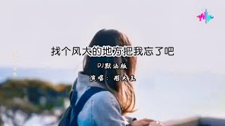 《找个风大的地方把我忘了吧》DJ默涵版，伤感歌词，句句戳心