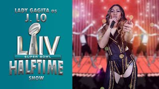 J Lo Super Bowl LIV Halftime Show - Lady Gagita as J Lo