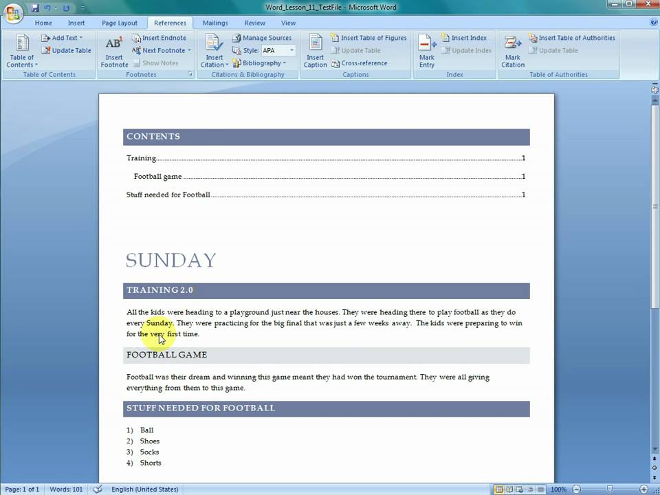 Stillstorm Blogg Se Create Table Of Contents In Word 2007 Stillstorm Blogg Se Create Table Of Contents In Word 2007