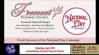 National Day Spotlight presented by Fremont Funeral Chapel