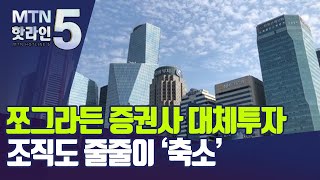 쪼그라든 증권사 대체투자…조직도 줄줄이 '축소' / 머니투데이방송 (뉴스)