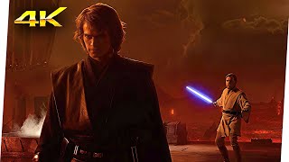 Obi-Wan vs Anakin - Duelo En Mustafar | Star Wars - La Venganza De Los Sith (2005) Clip 4K Ultra HD