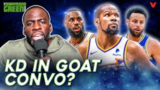 Draymond Green reacts to Kevin Durant wanting to be in the GOAT conversation