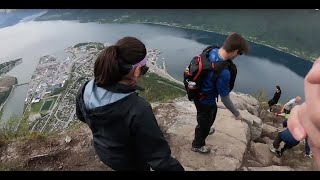 Mountain hiking in Aandalsnes Norway - Nesaksla, Rampestreken