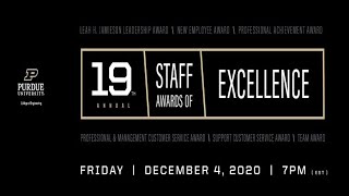 2020 Purdue Engineering 19th Annual Staff Awards of Excellence