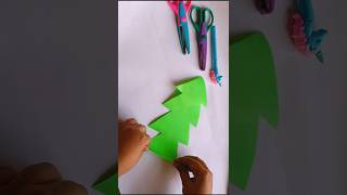 Easy X-mas tree in just 5 mint🎄#viralvideo #shots #youtubeshorts #papercraft #christmas