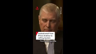 Leaked email from Prince Andrew to Jeffrey Epstein from 2011