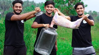 FULL GOAT COOKED IN A HUGE GLASS JAR | Canning Meat | Mutton in Glass Jar Recipe | Food 4 people