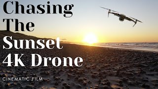 Chasing The Sunset l 4K Drone Over The Sea l Cinematic Film