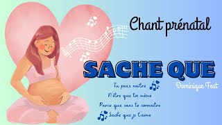 Sache que - Chanson pour la grossesse - Chant prénatal - Pour femme enceinte - Cover Dominique FEAT