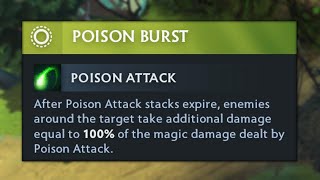 Poison Burst, Dota 2