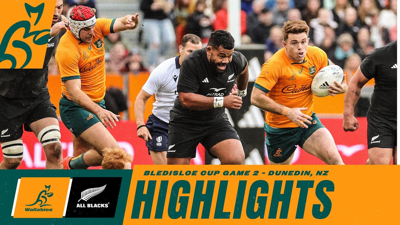 Wallabies Vs All Blacks Highlights | Bledisloe Cup Game 2 - 2023 - YouTube