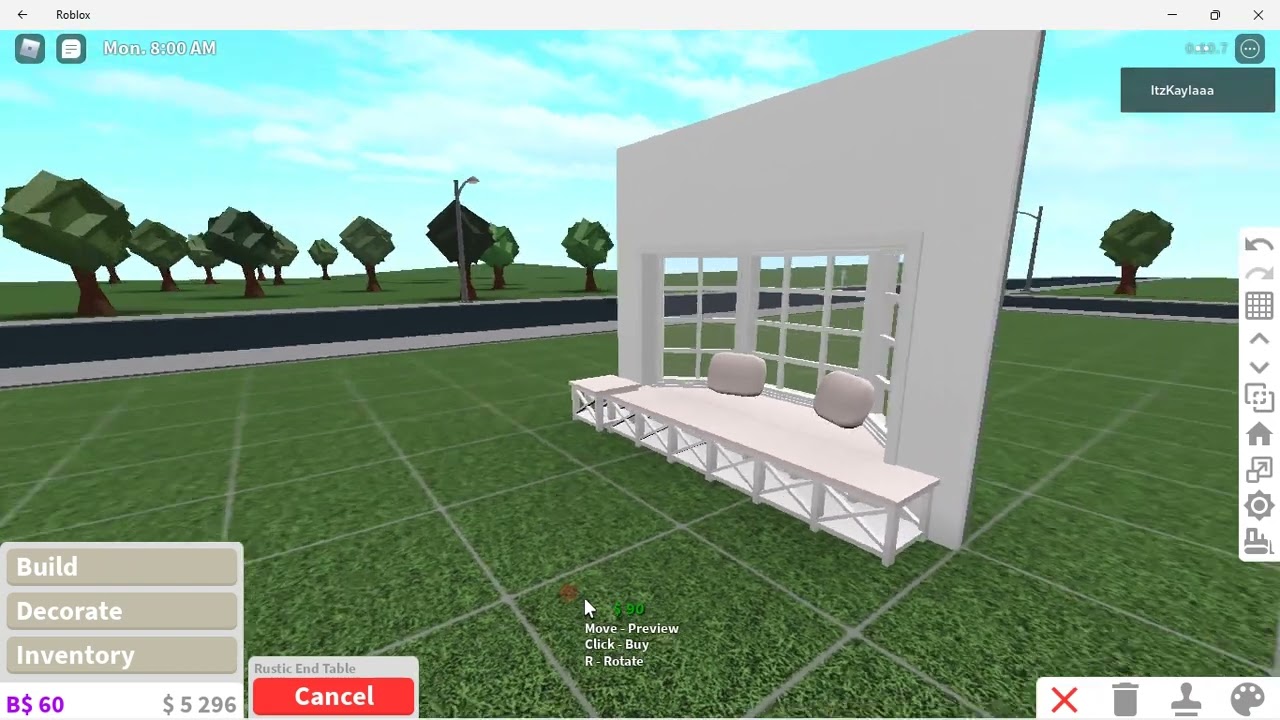 Window Seat Build Hack |BLOXBURG ROBLOX| - YouTube