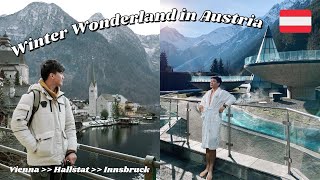 Austria Travel Vlog🇦🇹: We Fall in Love with This Winter Wonderland! (Vienna, Hallstat & Innsbruck)