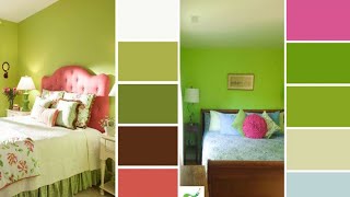 green pista colour combination 4 bedroom and living room | interior Indian house colour ideas