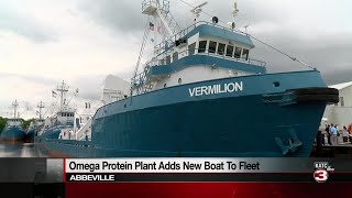 Omega Protein launches largest vessel in Louisiana, F/V Vermilion