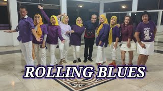 Rolling Blues Line Dance by Misuk La & Ivonne Verhagen | Demo By LD Versity