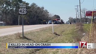 Two killed in head-on crash in Harnett County