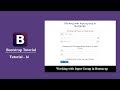 Bootstrap tutorial for beginners 14 - How to use button input group in bootstrap?