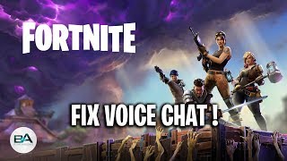 Fortnite How To Fix Voice Chat | Fortnite Free Xp