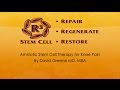 Amniotic Stem Cell Therapy for Knee Pain from R3 Stem Cell (844) GET-STEM