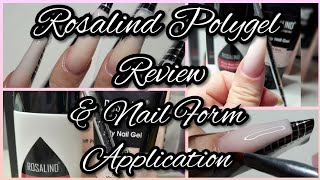 ♡ Rosalind PR Polygel \u0026 Slip Solution Kit ♡ Nail Form Polygel Application  ♡