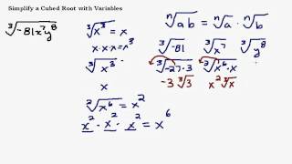 Simplify a Cube Root with Variables