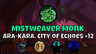 +12 Ara-Kara, City of Echoes Mistweaver Monk Season 1 The War Within Mythic+