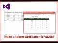 How To Create Visual Basic Report Wizard Application #VB.NET