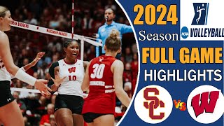 Wisconsin vs USC Full Match | College women's volleyball 2024 | Ncaa women's volleyball