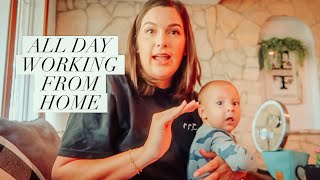 MOM OF 4 ALL DAY WORK FROM HOME ROUTINE | YOUTUBE MOM DAY IN THE LIFE  | THE SIMPLIFIED SAVER