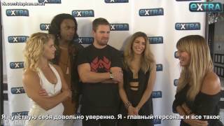 Extra TV: Stephen Amell & “Arrow“ Cast on Who Lives After That Big Cliffhanger [Rus Sub]