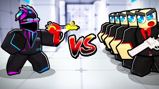 1 ASSASSIN vs 8 BODYGUARDS in Roblox Rivals!