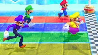 Mario Party 10 - Minigames - Mario vs Luigi vs Wario vs Waluigi