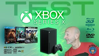 Xbox Series X : TEST DVD, Blu-ray, 4K, HDR, Dolby Atmos, Dolby Vision, DTS-Audio, Netflix...