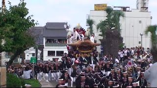 2015年　中之濱町　岸和田だんじり祭　宮入　（　こなから坂　岸城神社　）　曳きだし