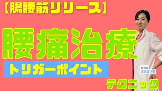 【腰痛テクニック】女性セラピストにおすすめ腰痛を改善する腸腰筋トリガーポイントテクニック #腰痛テクニック