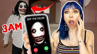 Do NOT CALL Jeff the KILLER at 3AM.... (*HAUNTED?! HE FOUND US!*) Part 1