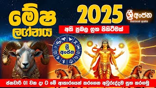 මේෂ ලග්නය 2025 ලග්න පලාඵල New Year 2025 Mesha Lagna Palapala Sri Anjana Jothishya