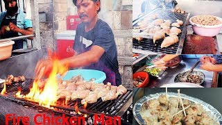 Chicken Fire Man Ludhiana its Street Food || Goldy chicken