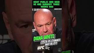 Dana White: Paulo Costa vs Khamzat Chimaev in Jeopardy at UFC 294 #ufc294