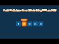 Awesome Social Media Icons  Hover Effects Using HTML and CSS | Cool Icons Hover Effects
