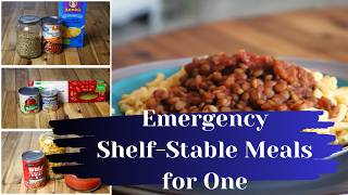 Cheap Shelf Stable Box Can Meals for One Meals to Make at Home